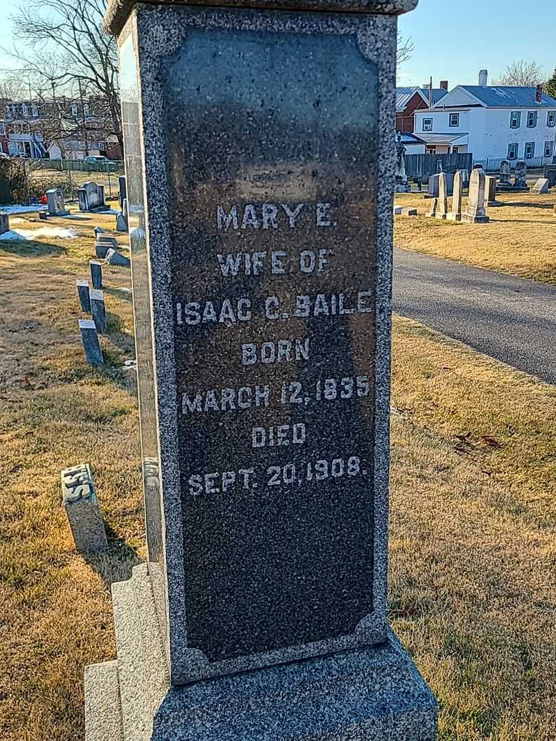 Mary E. Baile's grave. Photo 3