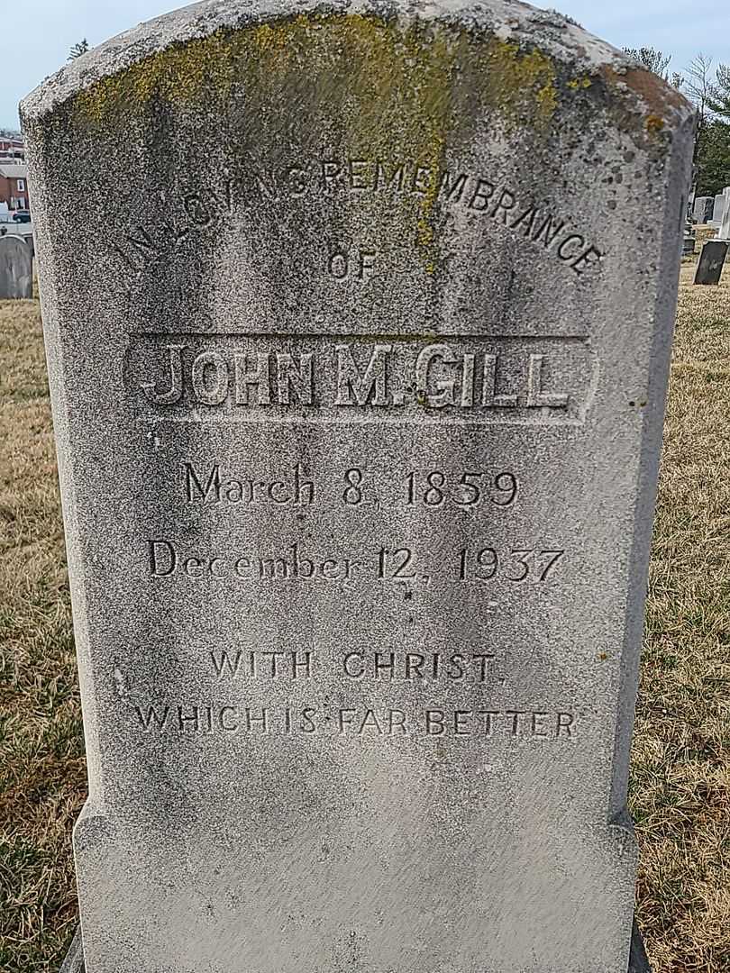 Reverend John M. Gill's grave. Photo 2