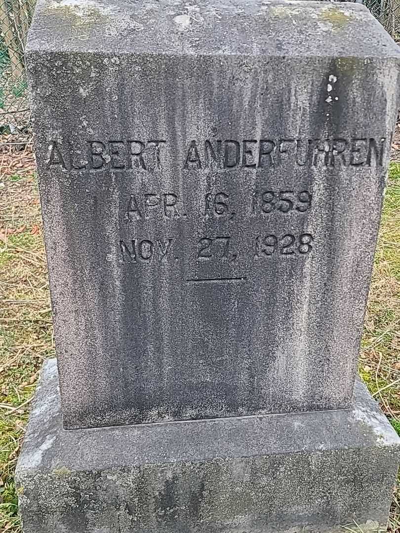Albert Anderfuhren's grave. Photo 3