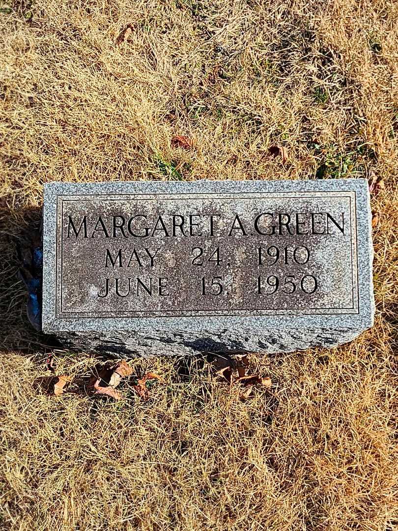 Margaret A. Green's grave. Photo 3