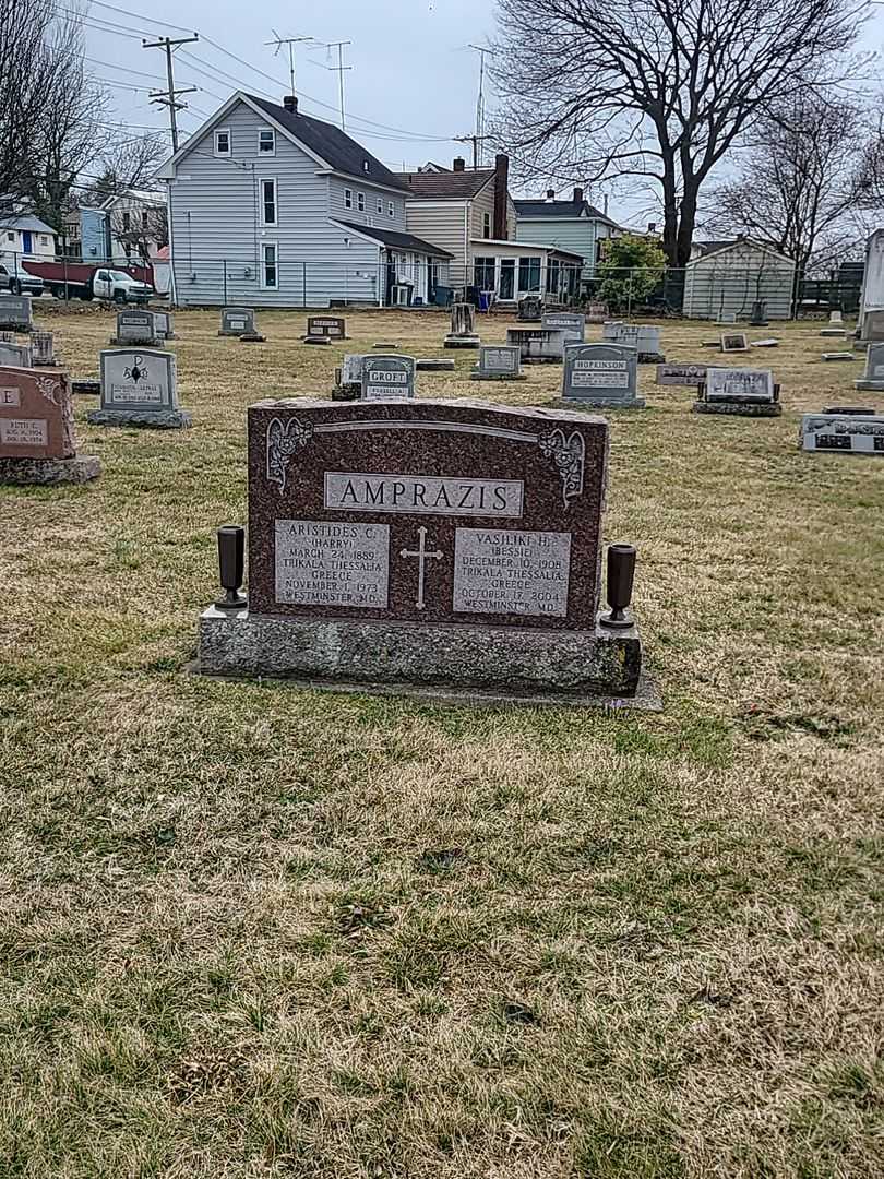 Aristides C. "Harry" Amprazis's grave. Photo 2