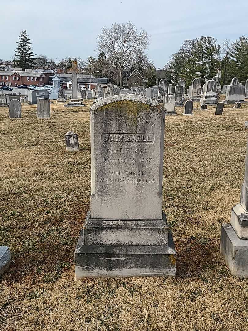 Reverend John M. Gill's grave. Photo 1