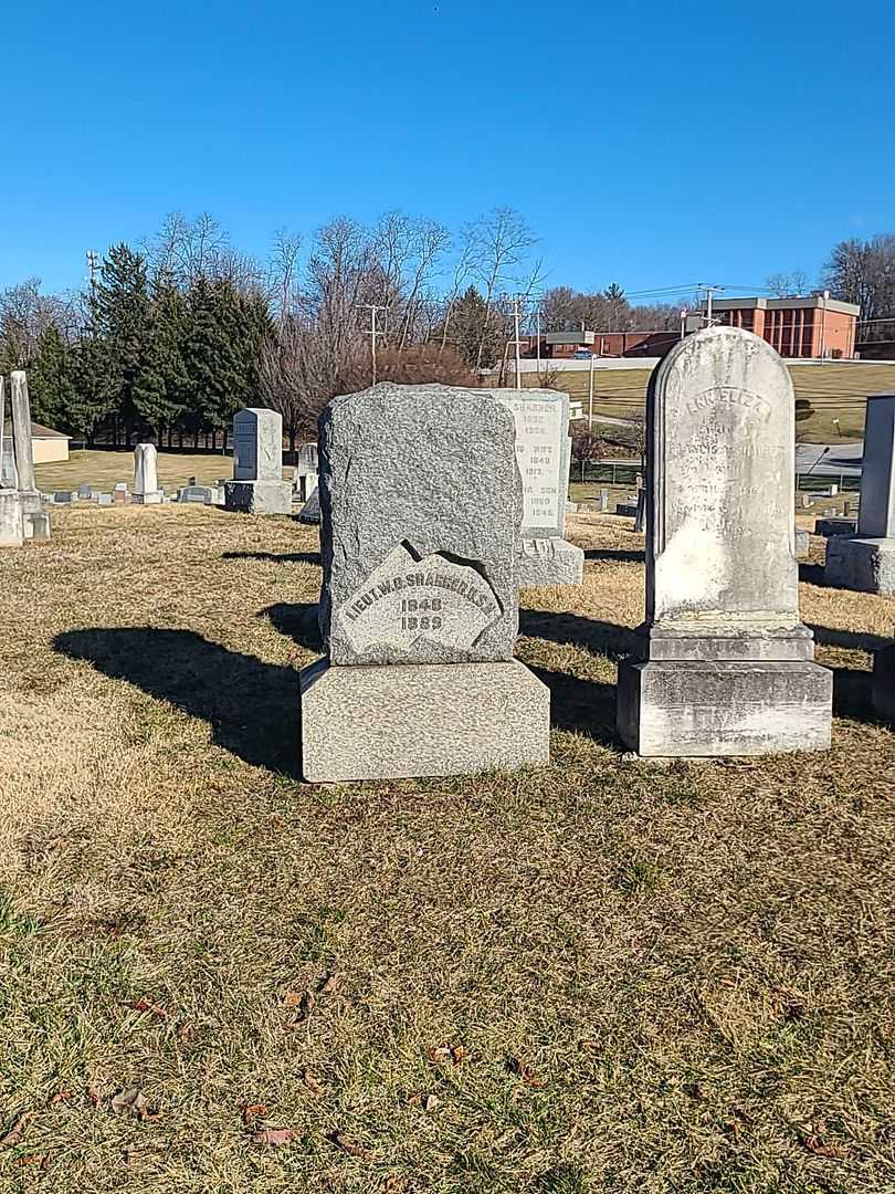 Washington O. Sharrer's grave. Photo 2
