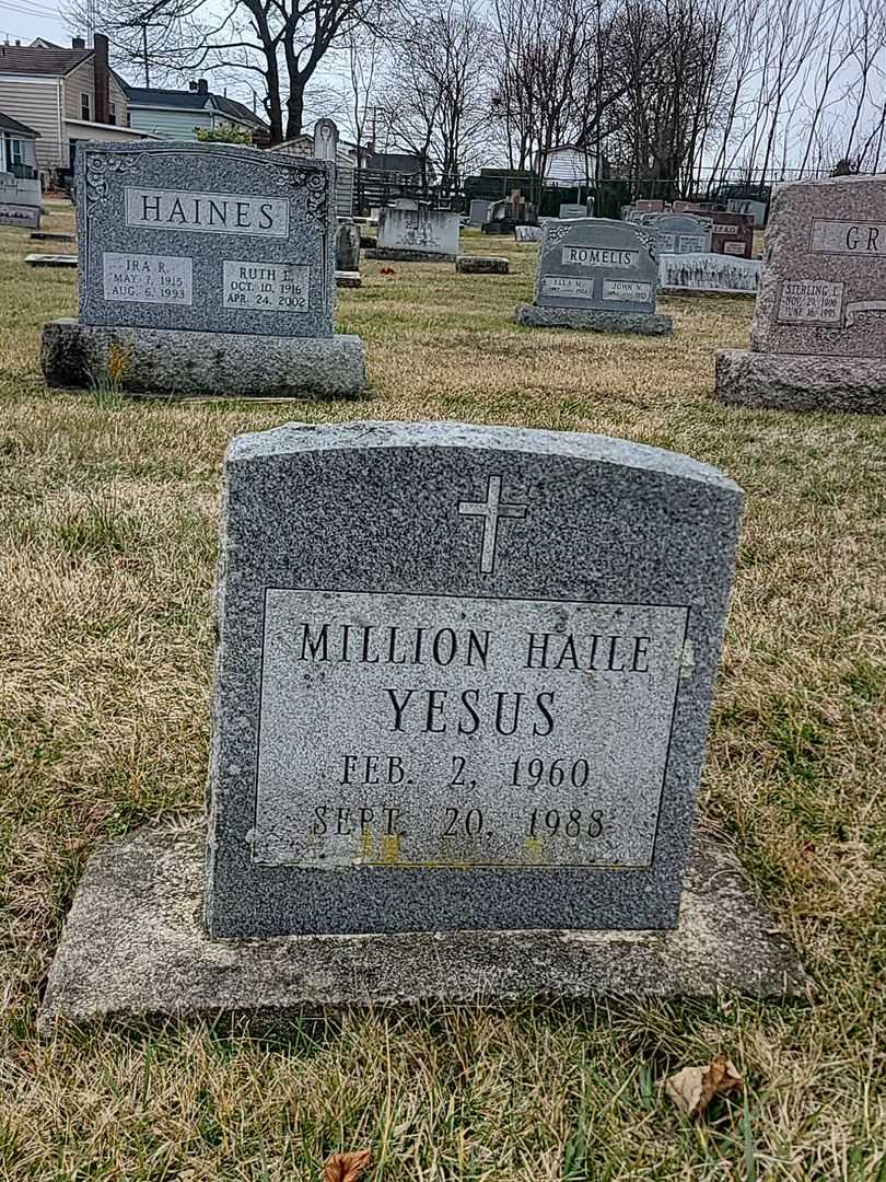 Million Haile Yesus's grave. Photo 1