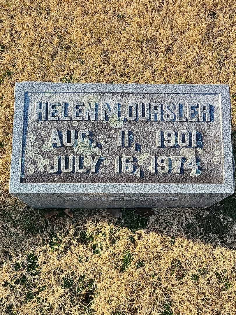 Helen M. Oursler's grave. Photo 3