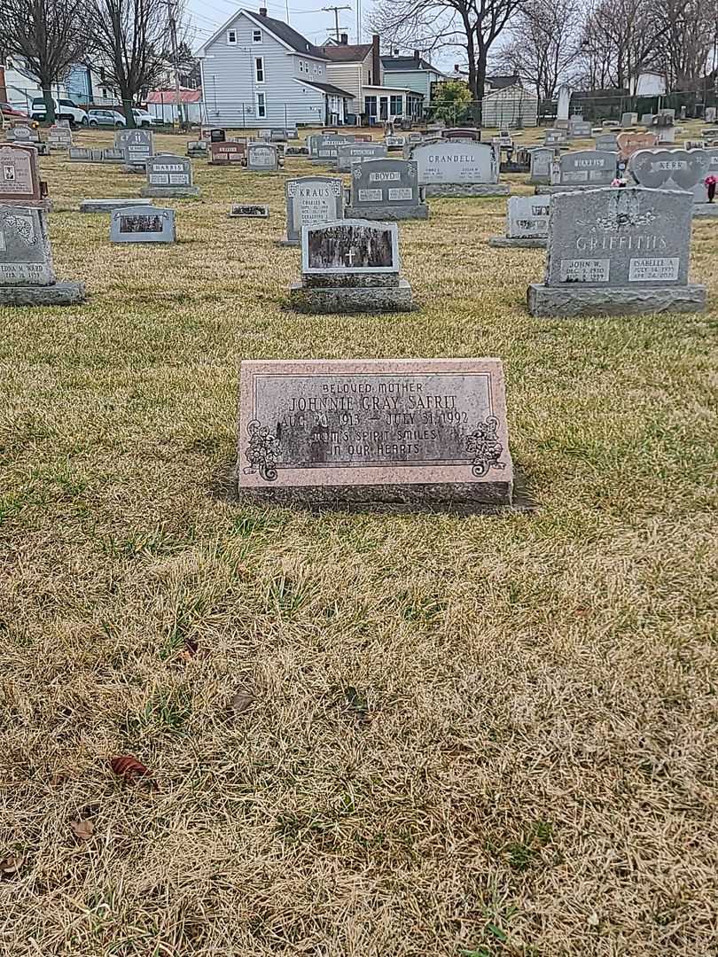 Johnnie Gray Safrit's grave. Photo 2