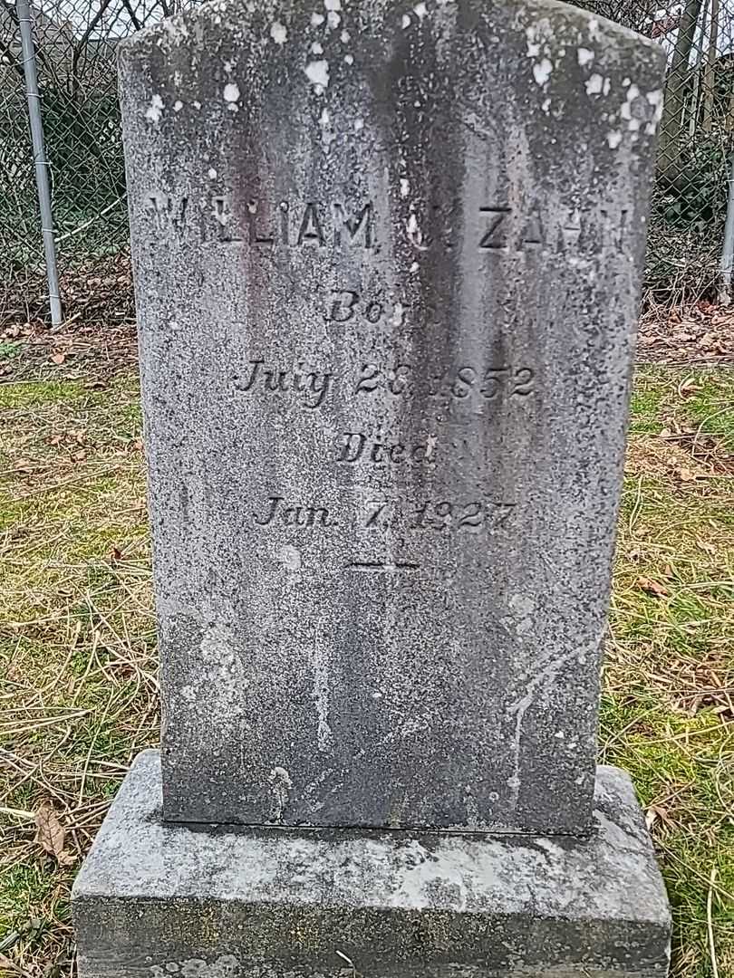 William J. Zahn's grave. Photo 1