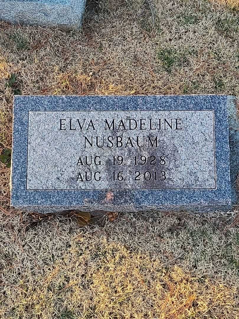 Elva Madeline Nusbaum's grave. Photo 3