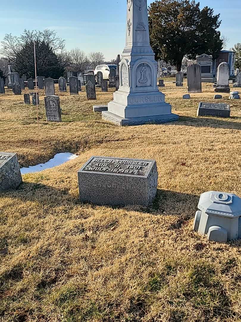 Helen M. Oursler's grave. Photo 2