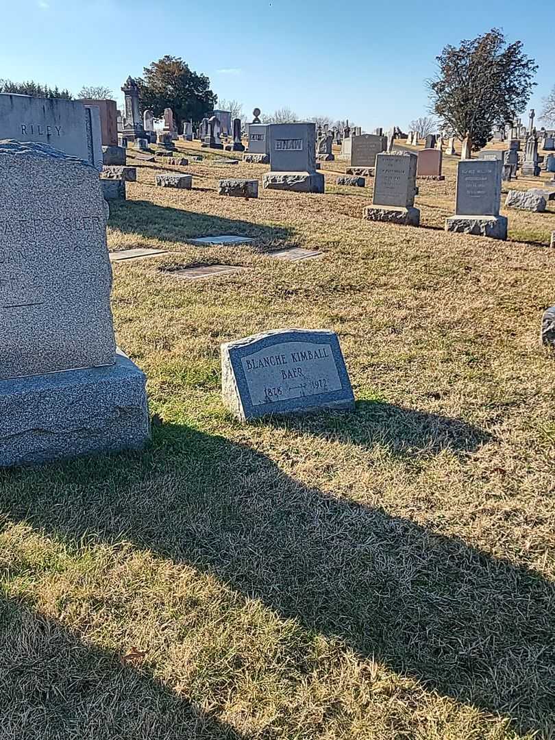 Blanche Kimball Baer's grave. Photo 3