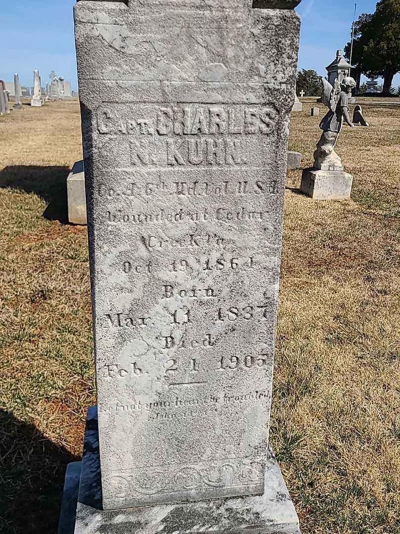 Capt Charles N. Kuhn's grave. Photo 3