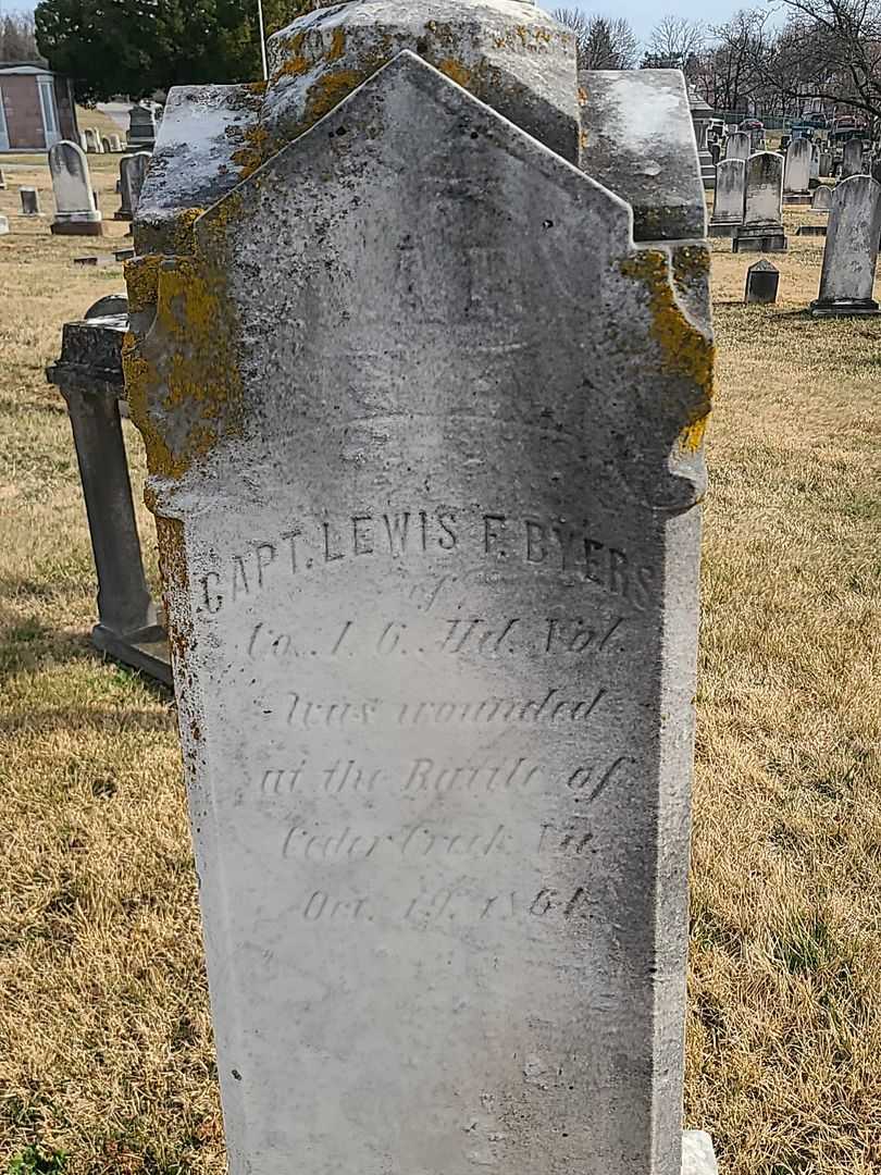 Lewis F. Byers's grave. Photo 4