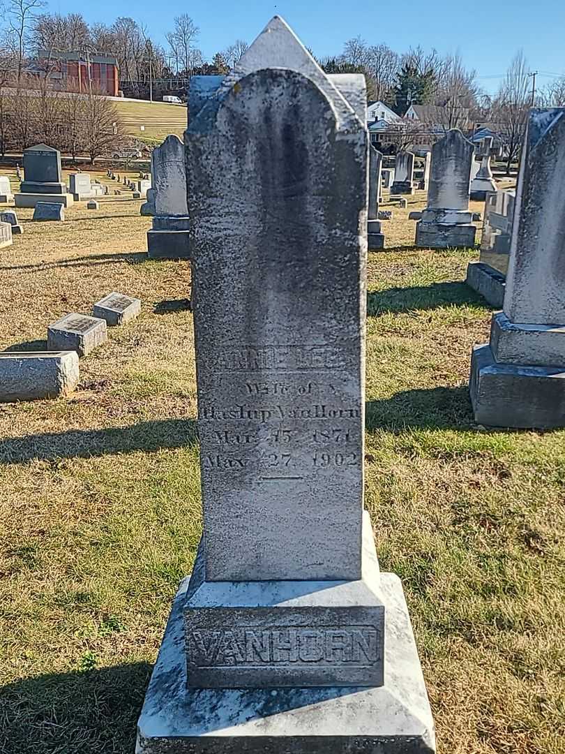 Annie Lee Vanhorn's grave. Photo 3