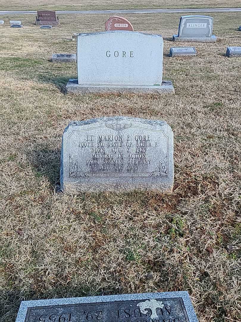 Lt. Marion E. Gore's grave. Photo 2