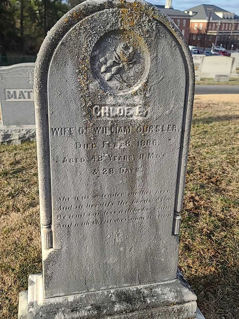 Chloe E. Oursler's grave. Photo 3