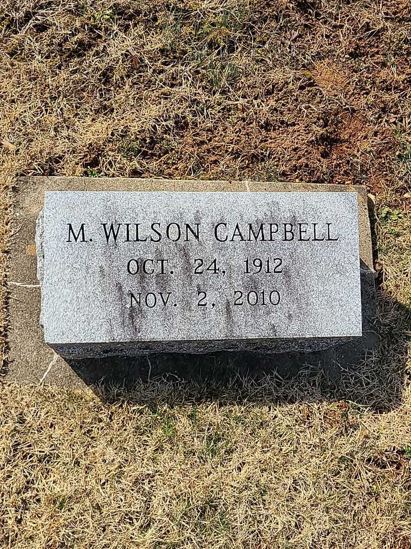 M. Wilson Campbell's grave. Photo 3