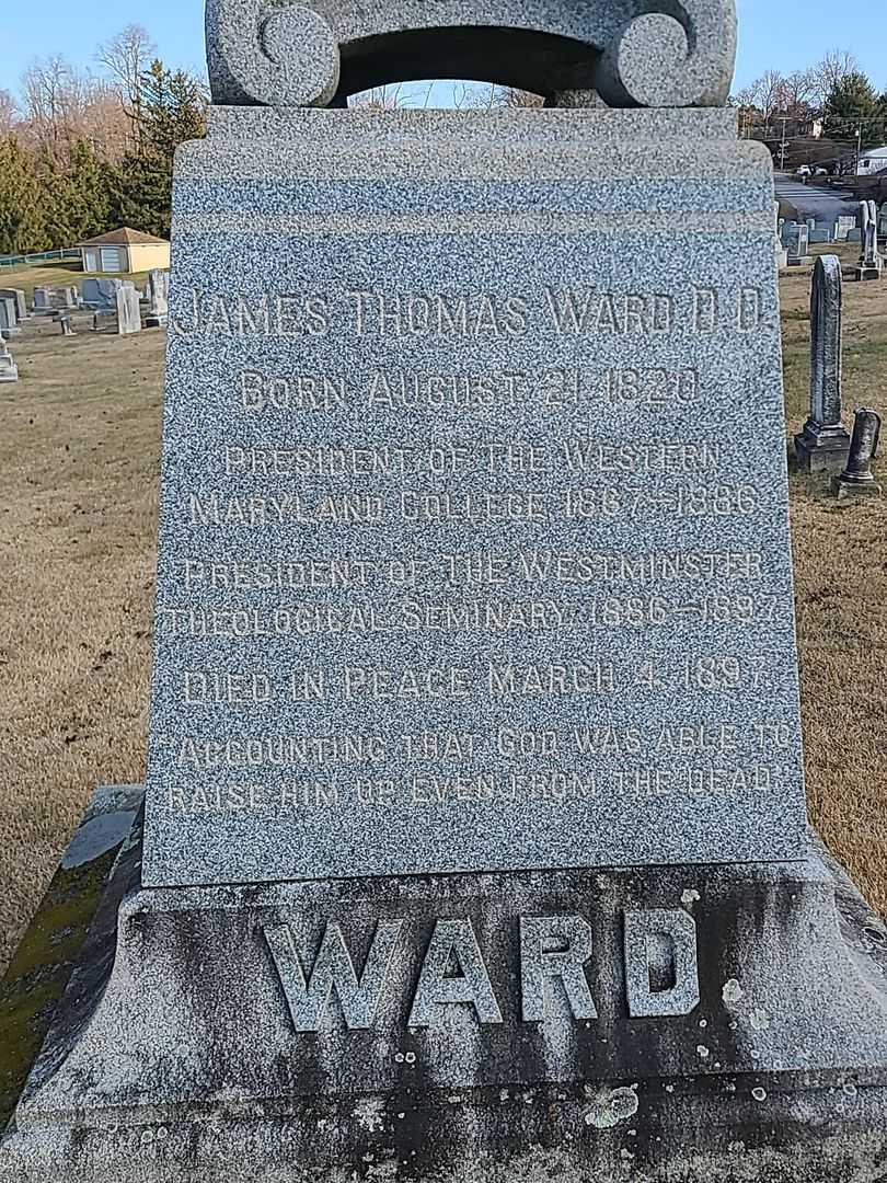 James Thomas Ward D. D.'s grave. Photo 3