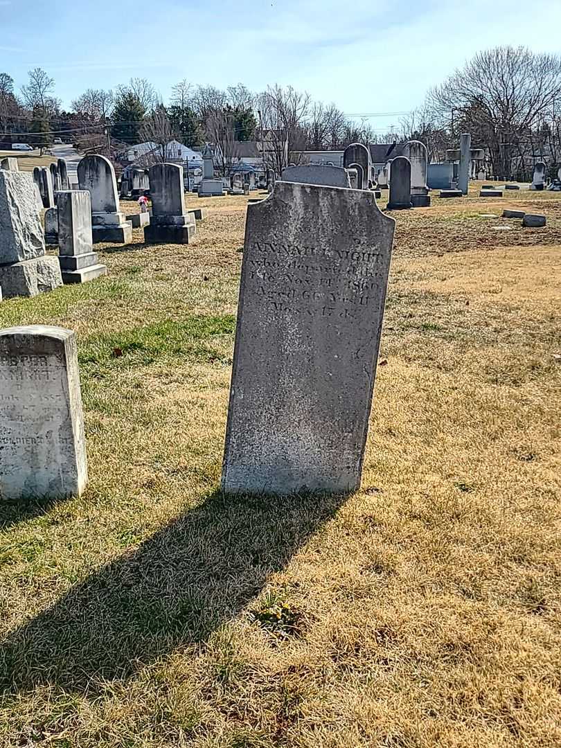 Anna H. Knight's grave. Photo 2