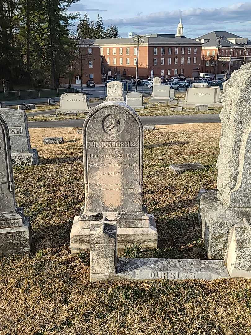 William Oursler's grave. Photo 2