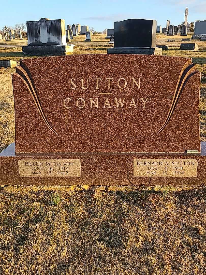 Bernard A. Sutton's grave. Photo 3