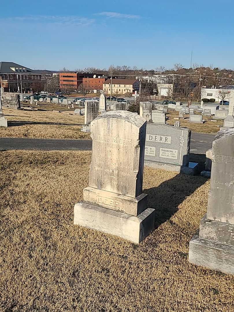 Annie M. Derr's grave. Photo 2