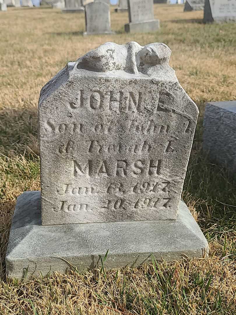 John A. Marsh's grave. Photo 1