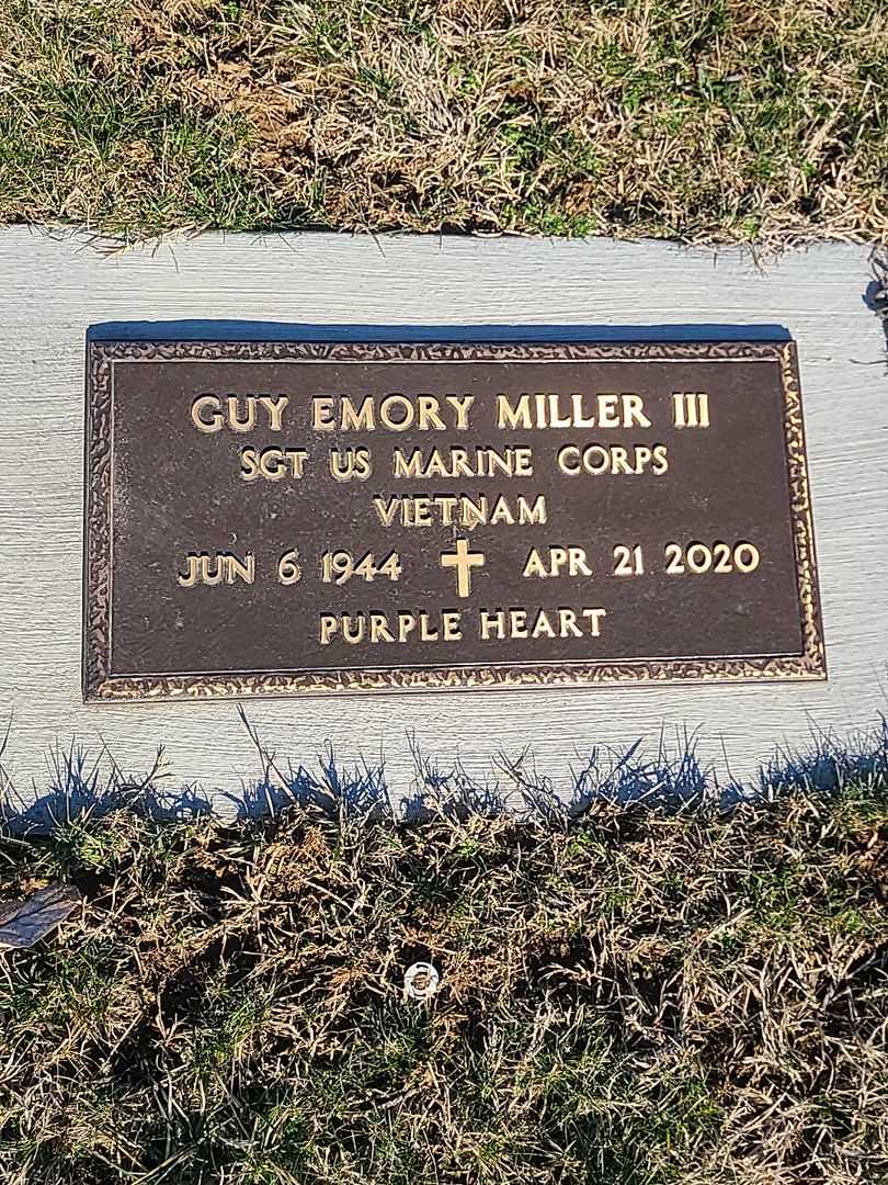 Guy Emory Miller Third's grave. Photo 1