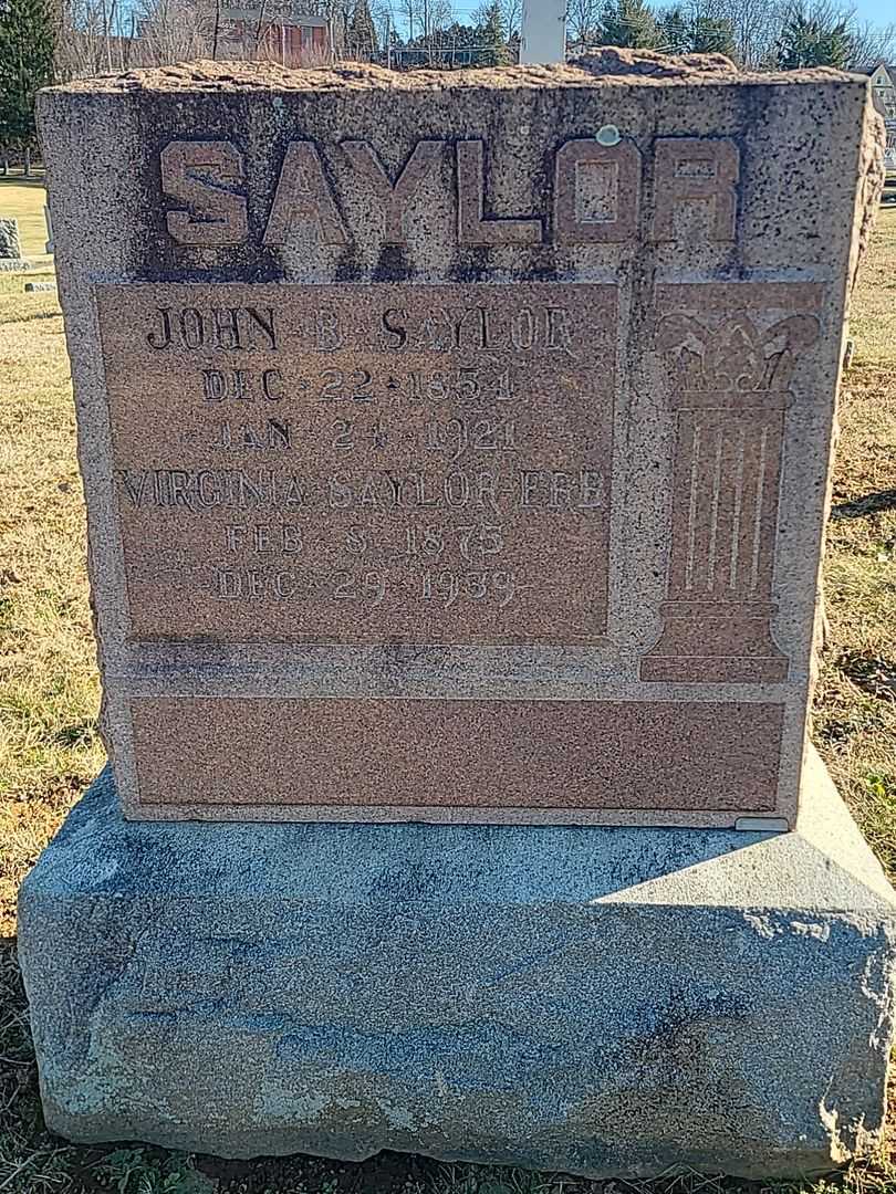 John B. Saylor's grave. Photo 3