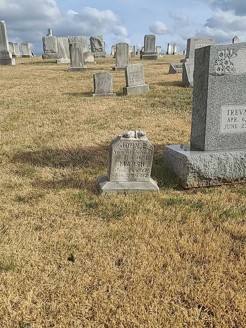 John E. Marsh's grave. Photo 2