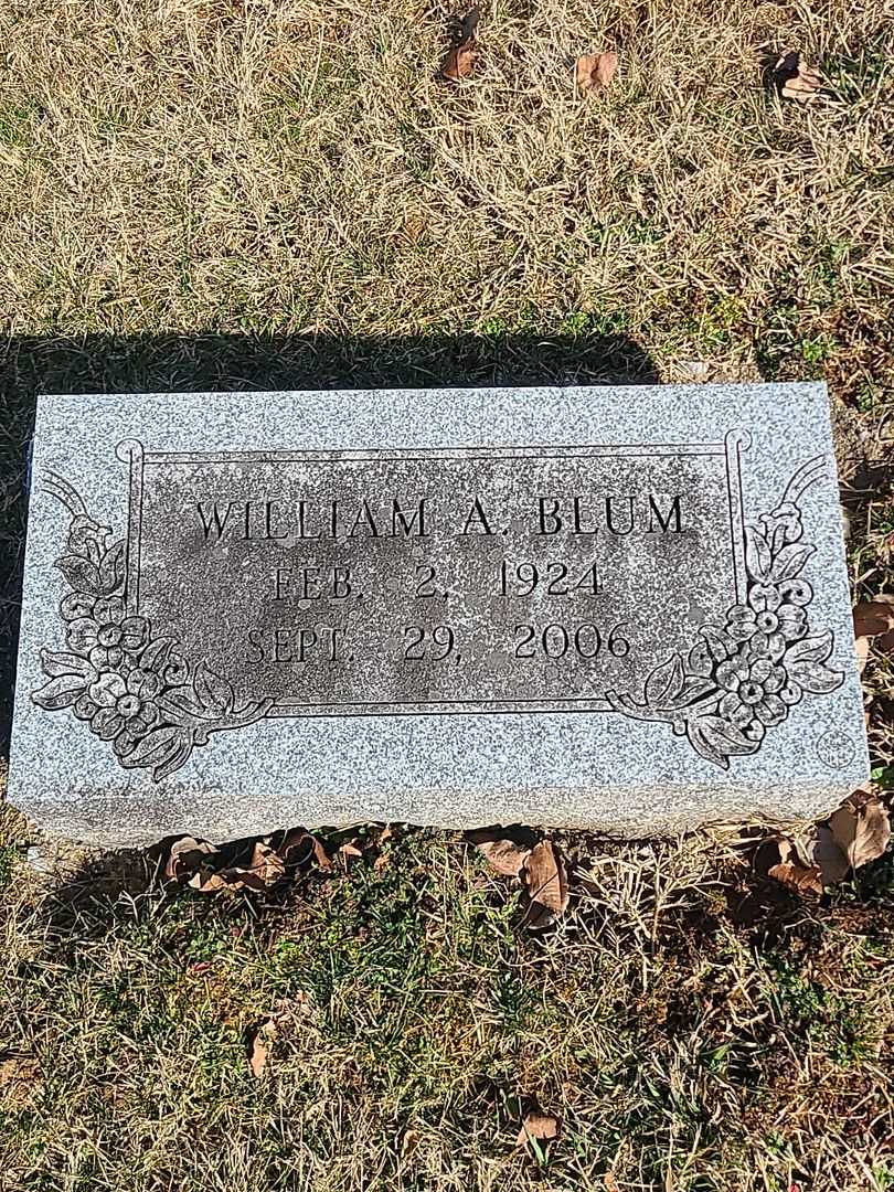 William Augustus Blum's grave. Photo 3