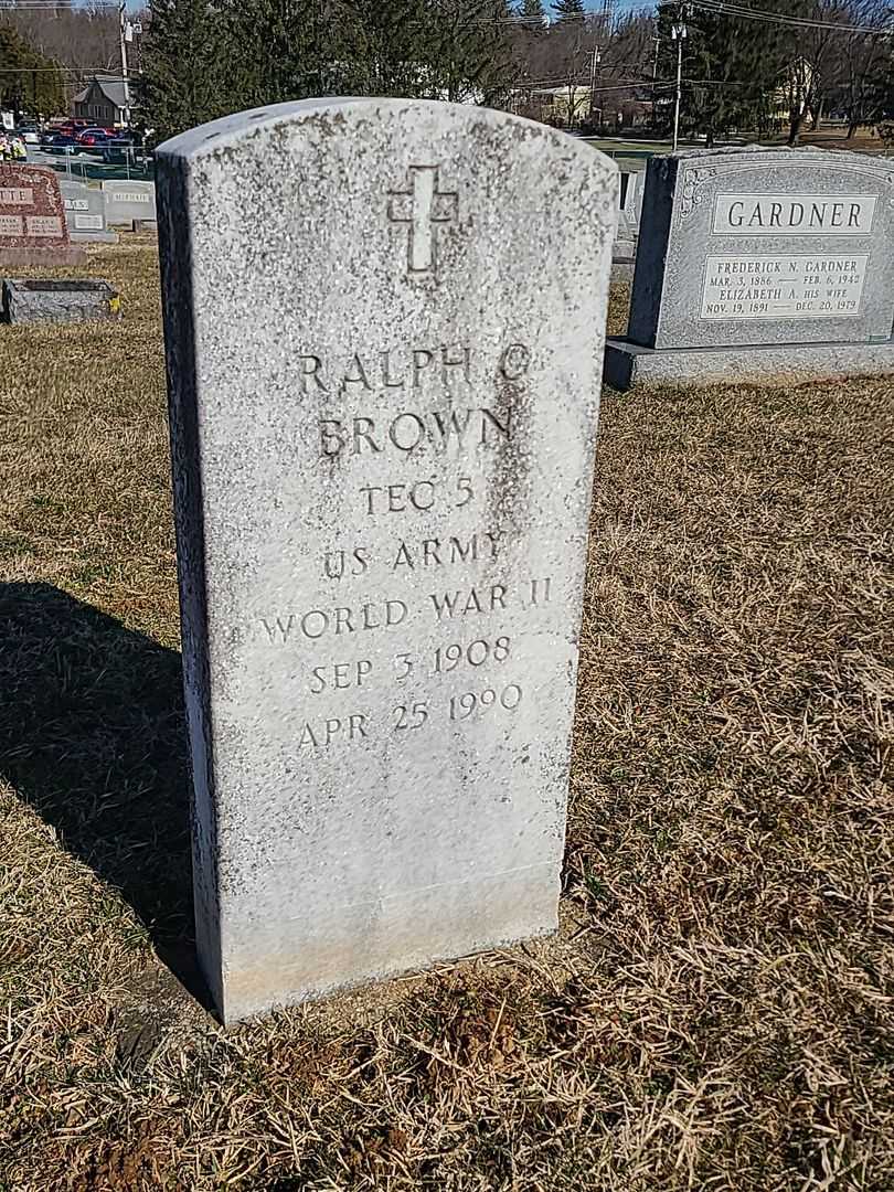 Ralph C. Brown's grave. Photo 3