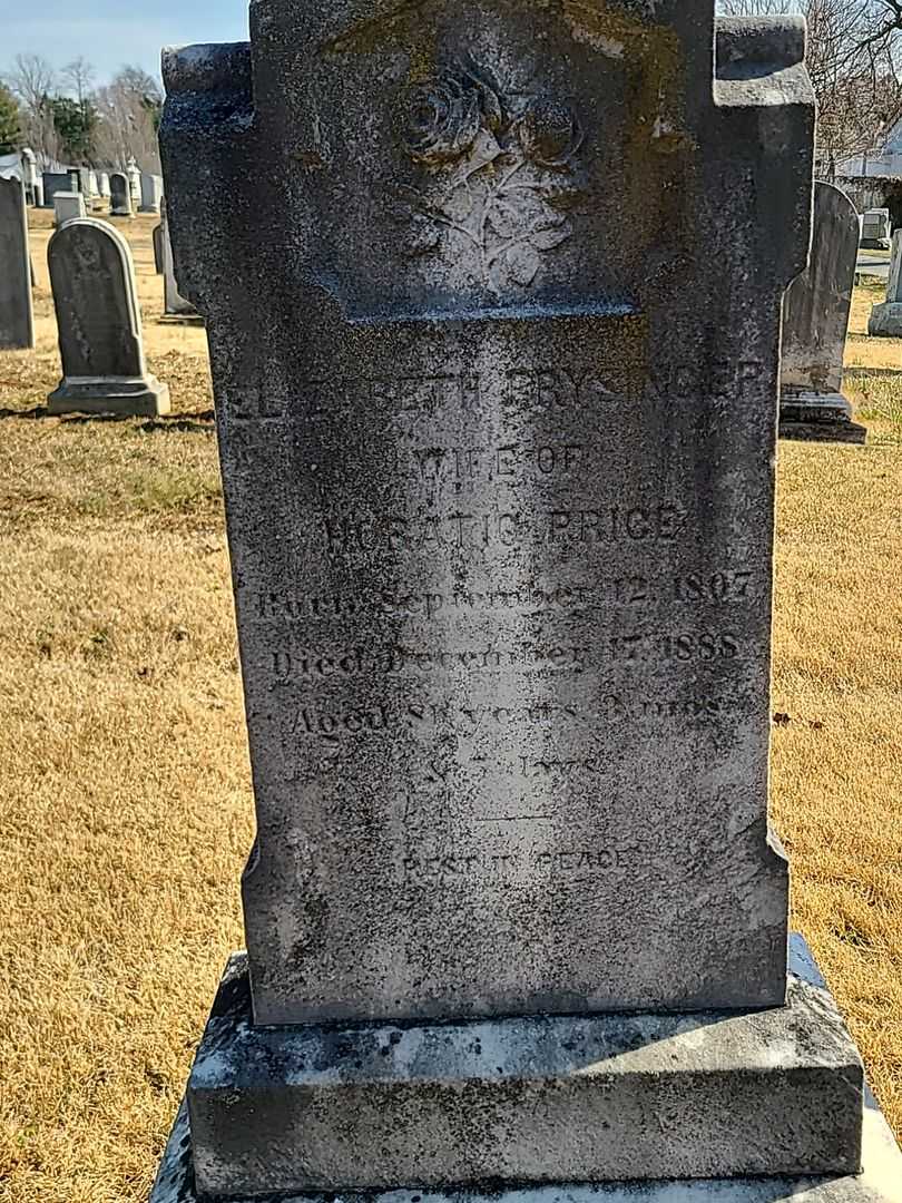 Elizabeth Frysinger Price's grave. Photo 3