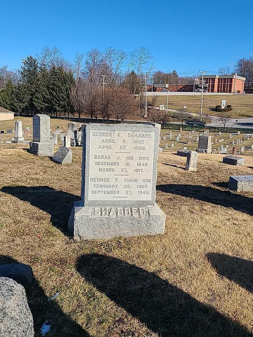 Sarah J. Sharrer's grave. Photo 2