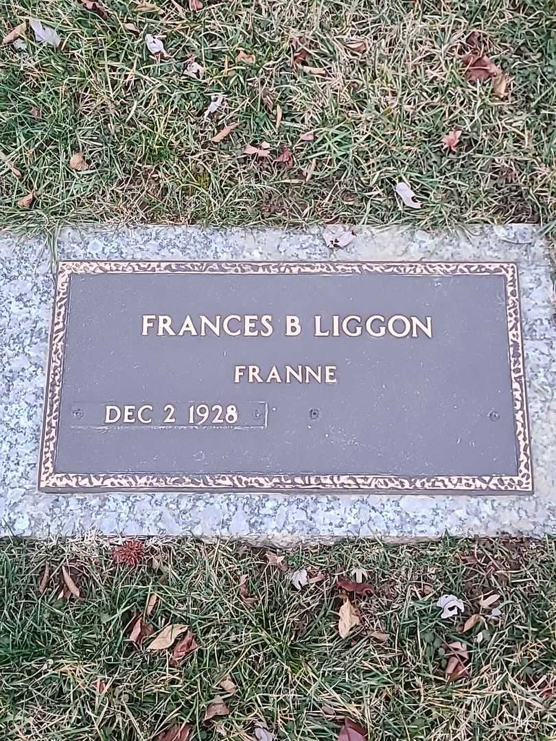 Frances B. "Franne" Liggon's grave. Photo 3