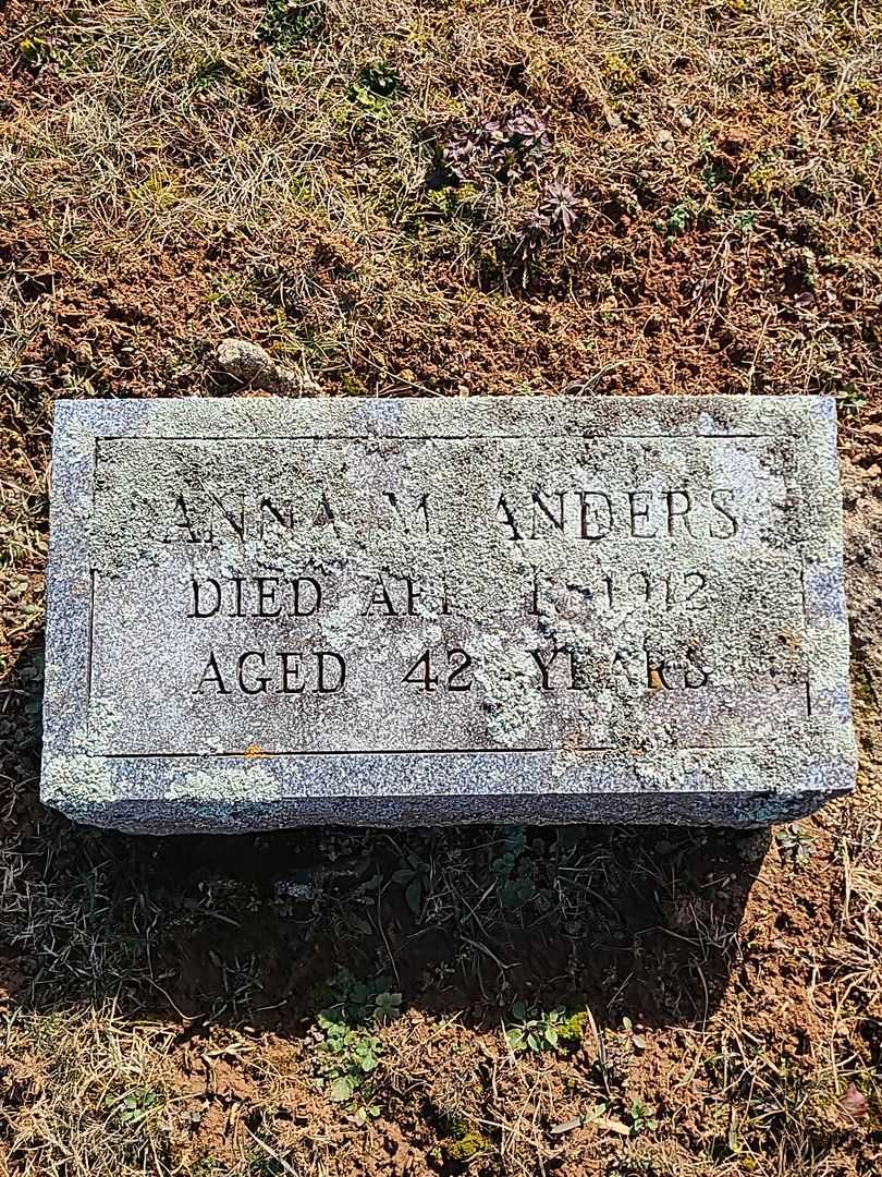 Anna M. Anders's grave. Photo 3