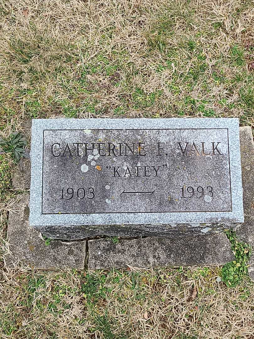 Catherine F. "Katey" Valk's grave. Photo 3