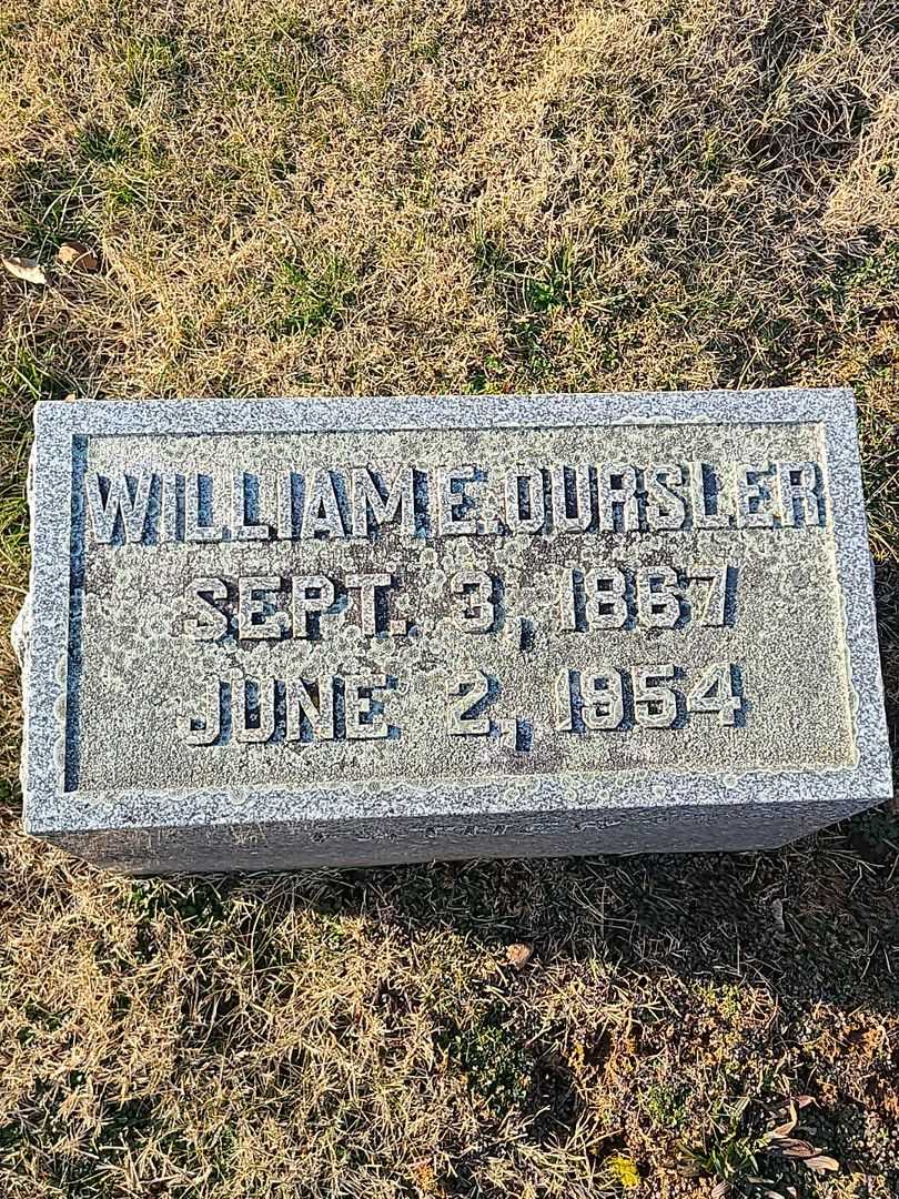 William E. Oursler's grave. Photo 3