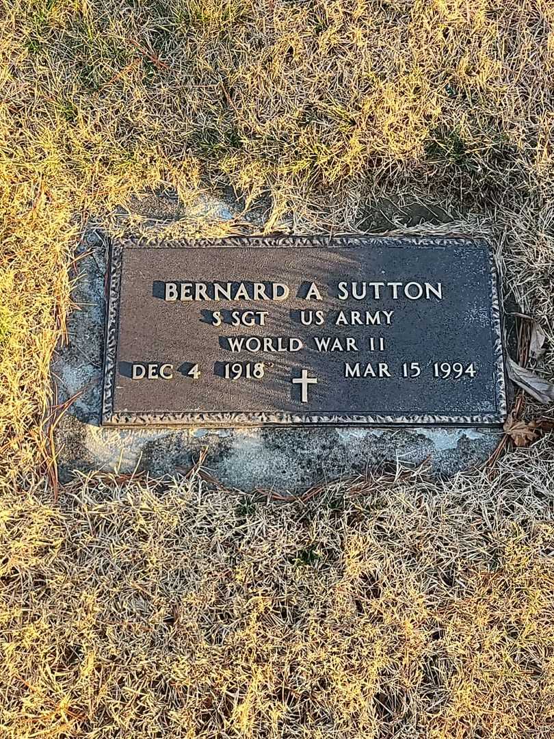 Bernard A. Sutton's grave. Photo 4