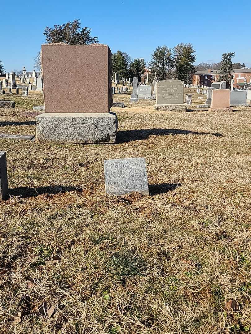 Flora G. Frederick's grave. Photo 2