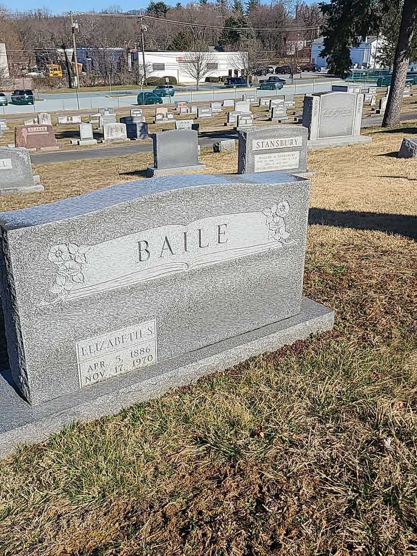 Elizabeth S. Baile's grave. Photo 3