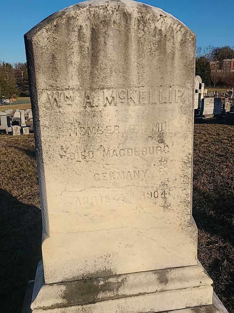 Wm. A. McKellip's grave. Photo 1