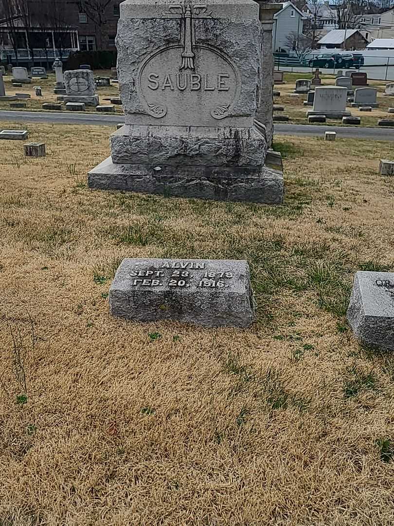 Alvin Sauble's grave. Photo 2