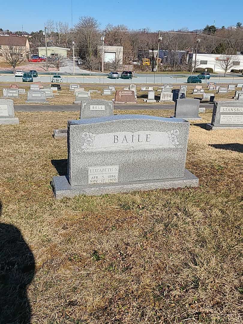 Elizabeth S. Baile's grave. Photo 2