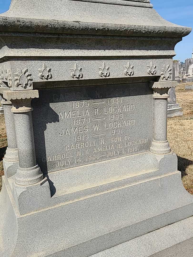 Carroll N. Lockard's grave. Photo 2