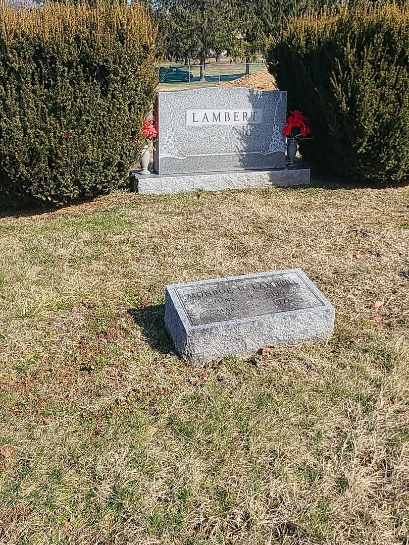 Monroe U. Lambert's grave. Photo 2