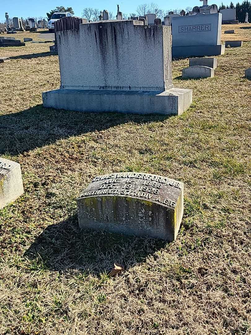 Chas. Vanderford Junior's grave. Photo 2