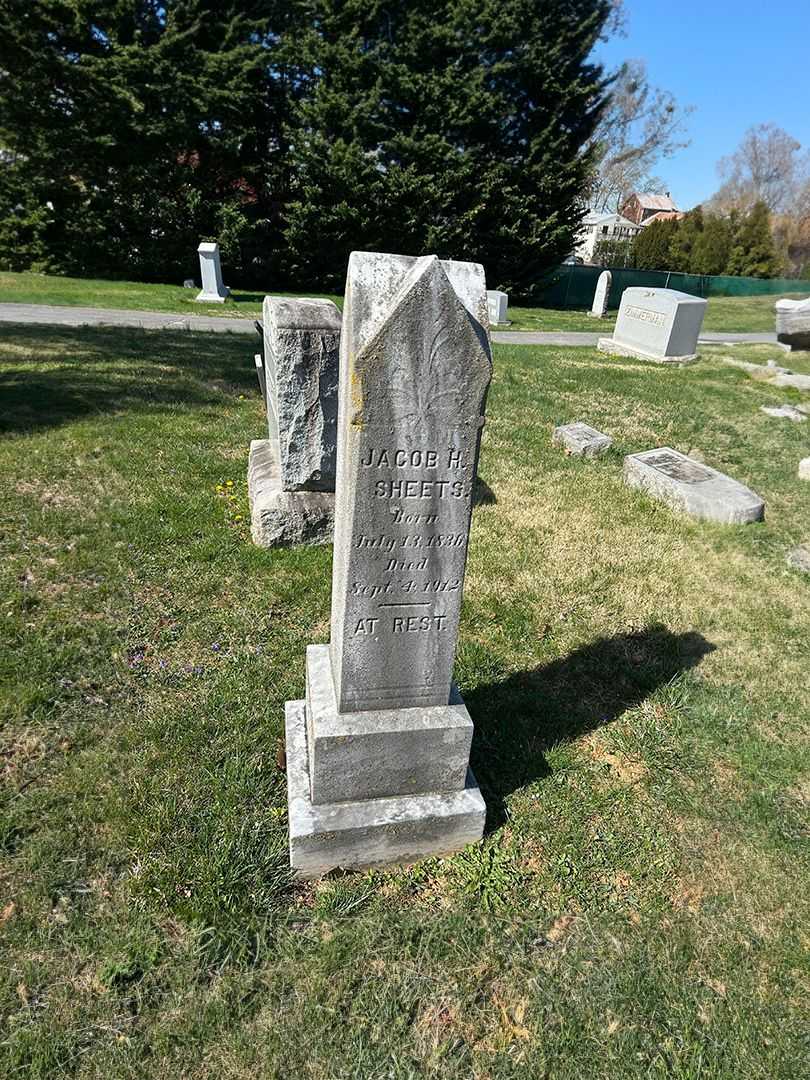 Jacob H. Sheets's grave. Photo 1