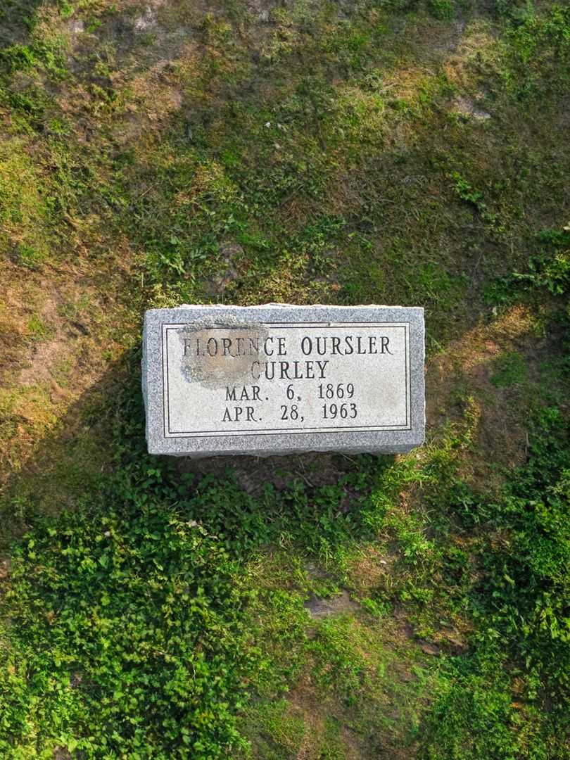 Florence Curley Oursler's grave. Photo 2