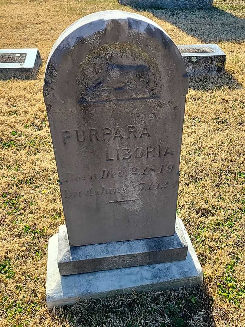 Purpara Liboria's grave. Photo 3