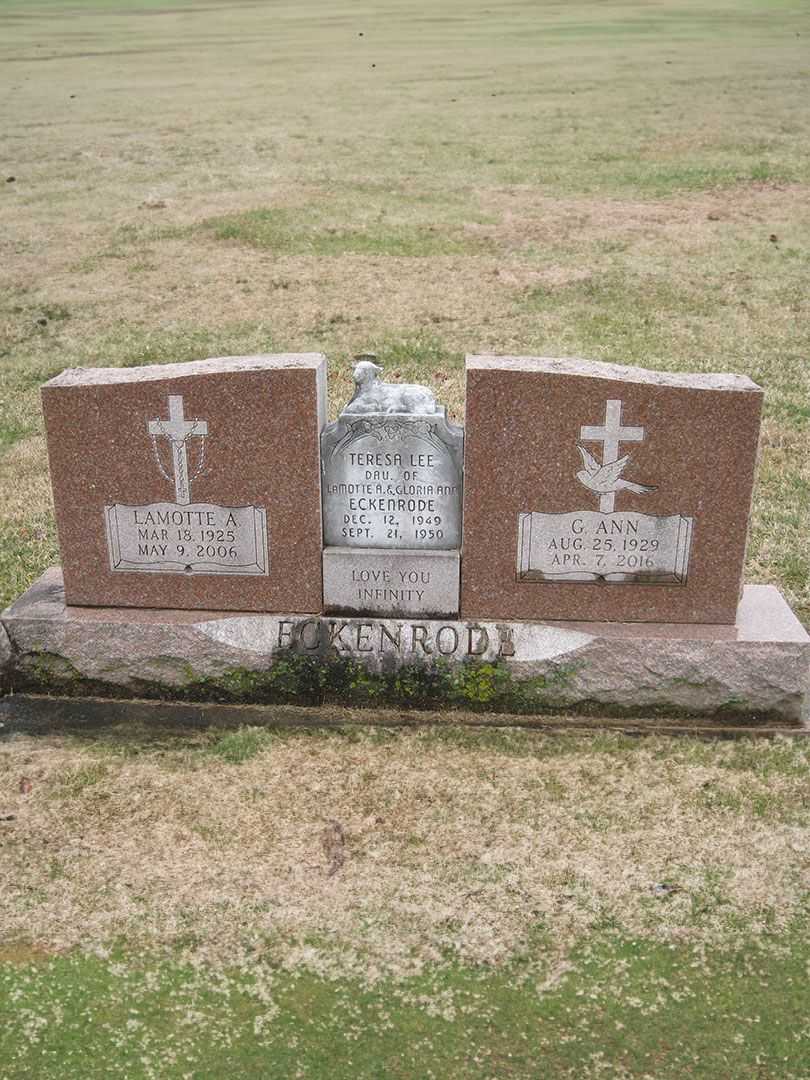 Lamotte A. Eckenrode's grave. Photo 3